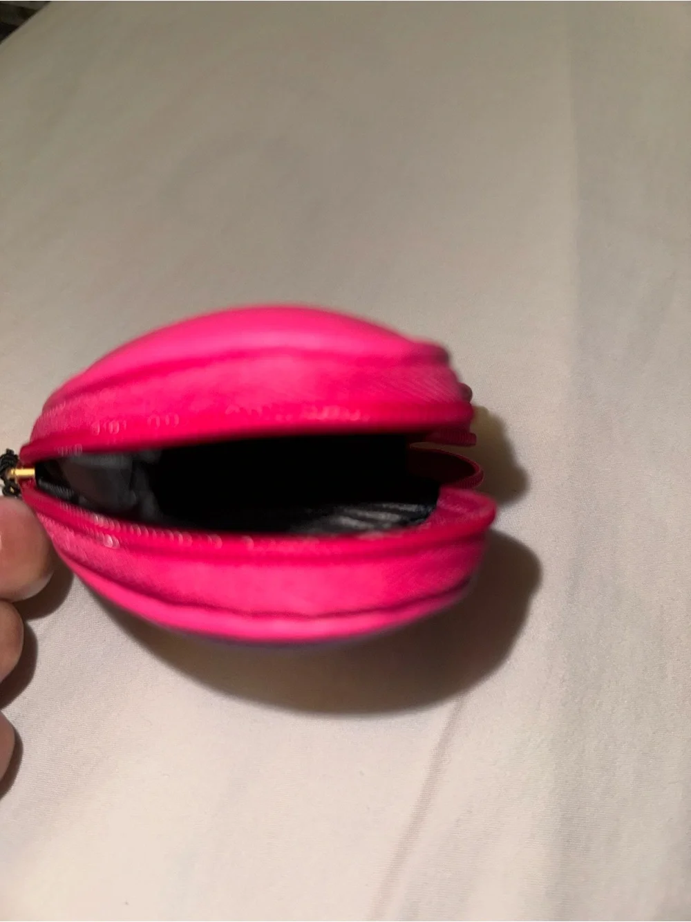 NWT Victoria's Secret Hot Pink Heart Keychain Coin Pouch